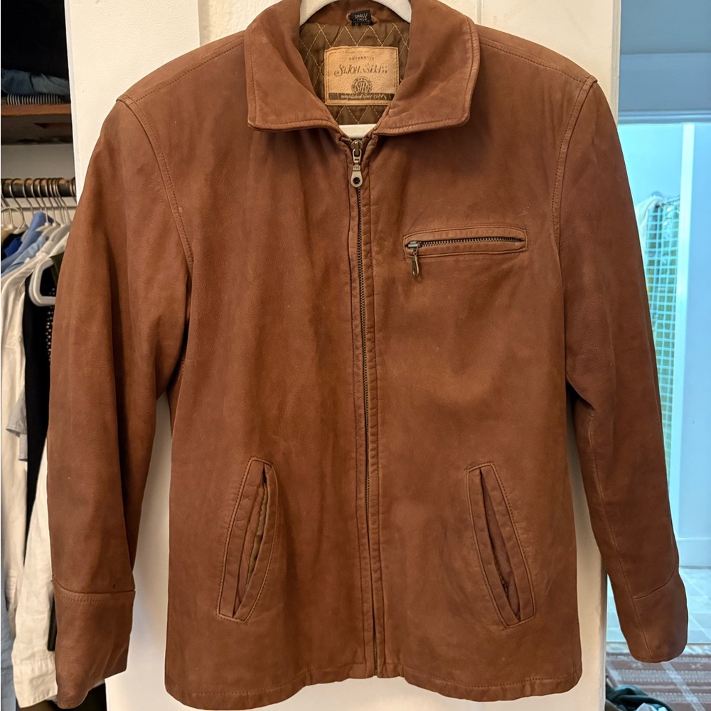Vintage St. John's Bay Women's Tan Leather Jacket